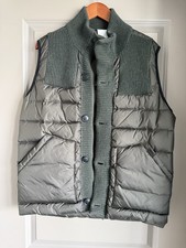 RRP  450 BARK Duffle Down Vest Size L Wool Bl...