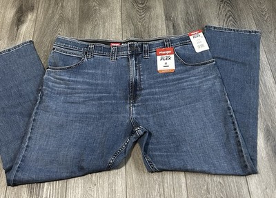 Wrangler Men's Flex Taper Fit Denim Jeans with Performance Waistband 44x30