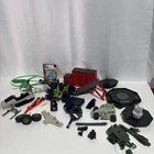 VTG G.I. Joe lot 1980s vehicles Snowmobile Parts Of Vehicles Wheels Rockets Ect