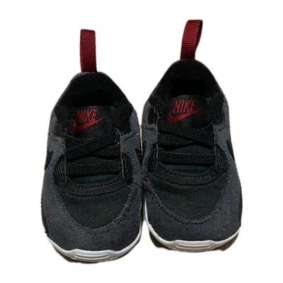 Gorpcore Nike Air Max 90 Crib Shoes 2C Black Grey Red Sneakers Tiny Hypebeast