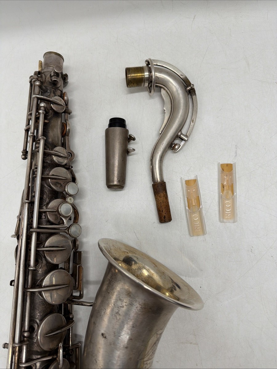 エクスボート ex-voto シルバー アンティーク Vintage Buescher True Tone Silver Plated Bb C-Melody Saxophone