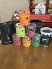 Wakse Botanicals At Home Wax Kit Face with 6 Tubs Wakse Applicators and Tub NIB