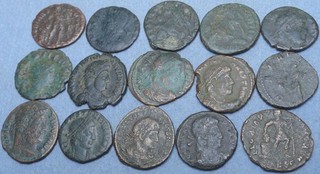 Lot of 15 Roman Bronze Coins