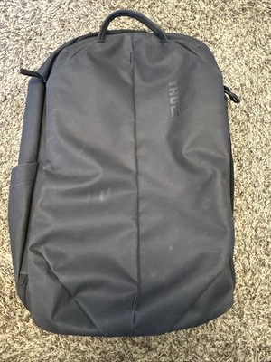 NEW Black Thule Aion 40L Travel Backpack Polyester Waxed Canvas Water-Resistant
