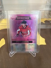 2021-22 UD Credentials - Debut Ticket Access Brett Leason #66 Pink /49 (RC)