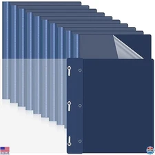 Teling 72 Pack Clear Front Report Covers Bulk Business Report Covers Plastic
