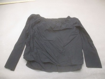 Zara Size L Womens Black 100% Cotton Casual Comfy Everyday Cropped Top 546