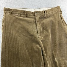 Vintage Polo by Ralph Lauren Corduroy Pants Mens 38x30 Brown Thick Baggy Andrew