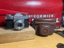 VINTAGE ZEISS IKON Contaflex camera for parts or repair W/ CASE MADE IN GERMANY