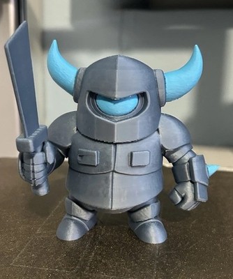 Mini PEKKA Figurine Detachable Sword - Clash Royale 3D Printed Toy Kids & Teens