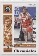2021-22 Panini Chronicles Draft Picks Pink Greg Brown III #14 5a4