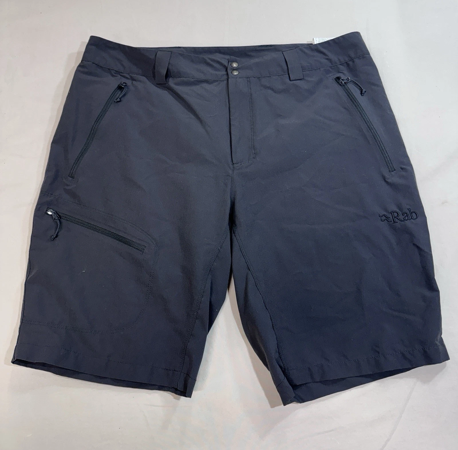 Rab Incline Light Shorts Mens 34 Anthracite Gray QFV-07 Hiking Technical Outdoor