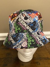 Marvel Kids Incredible Avenger Bucket Hat Multi Color ONE SIZE SPF 50 Free Ship