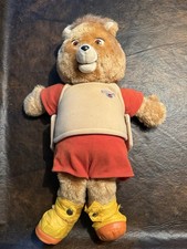 1985 Teddy Ruxpin Bear WOW Worlds Of Wonder Tested - Sound Works, No Movement