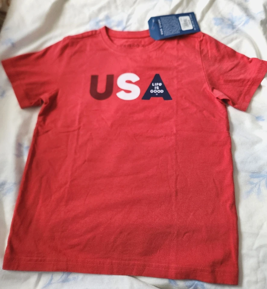 Life is Good Camisetas Niño Talla Mediana 7-8/ Lote de 2 Camisas Foto 3 de 4
