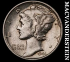 1944 Mercury Dime- Silver- Scarce Better Date- No Reserve #K2859