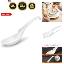 12-piece Asian Soup Spoons, Rice Spoons, Chinese Won Ton Soup Spoon - Notch a...