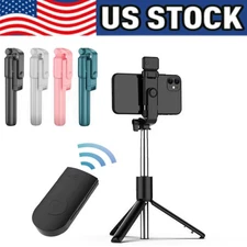 Selfie Stick Tripod Bluetooth Wireless Remote Stand For iPhone 15 16 Pro Max Lot