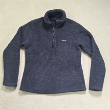Patagonia Quarter Zip Fleece Pullover Ladies Women  s Size M Dark Gray