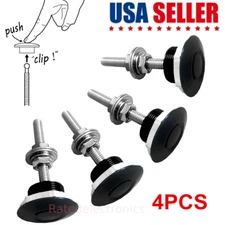4PCS Aluminum Bumper Quick Release Fasteners Kit For Car Trunk Fender Hatch Lid