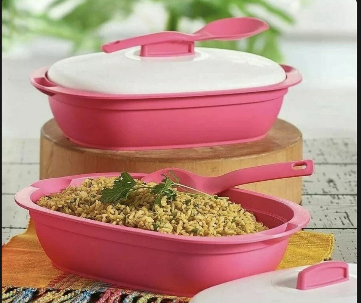 Tupperware Legacy Rice and Soup Server Bowl with Scoop Set NEW | eBay