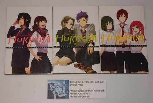 Horimiya, Vol. 1 -3 Manga auf Englisch Wow! Sehr guter Zustand Set mit drei Mangas
