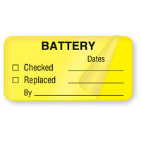 Battery Maintenance Labels Self-laminating 2w X 1h 500 Roll on sale Battery Maintenance Labels Self-laminating 2w X 1h 500 Roll on sale