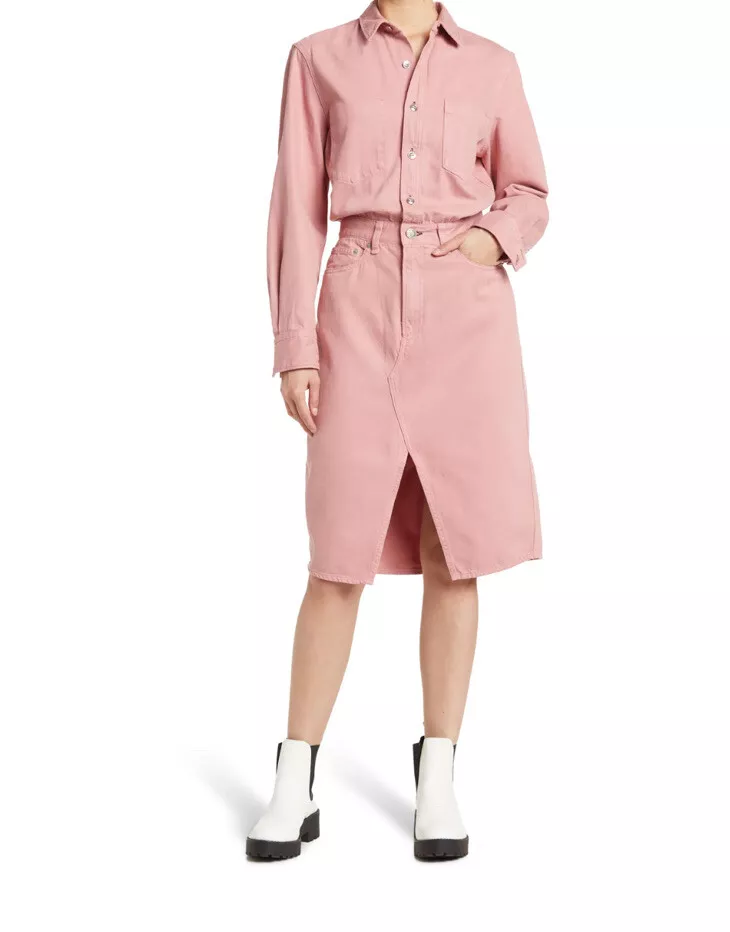 All denim hot sale dress