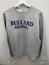Vintage 90s Fruit of the Loom Crewneck Sweater Made in USA Ballard Swimming M/L