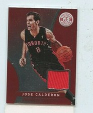 JOSE CALDERON 2012-13 Panini Totally Certified Red Materials #138 JERSEY RAPTORS