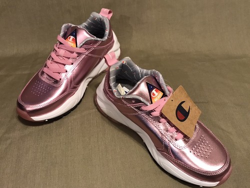 CHAMPION 93 EIGHTEEN METALLIC PINK YOUTH WOMEN FASHION SHOES CM100112Y SZ 7Y - Picture 3 of 12