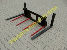 Palettengabel, Ballengabel mit Euroaufnahme für Frontlader, 2000kg Traglast