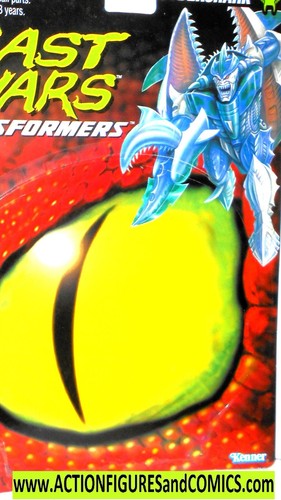 Transformers Beast Wars 1996 CYBERSHARK complete FULL CARD 1997 vintage shark - Picture 12 of 12