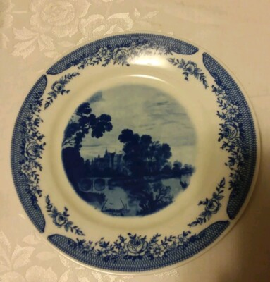 Vintage Kahla Porzellan Plate Aert Van Der Neer - Made in Germany 9 1/2'' 