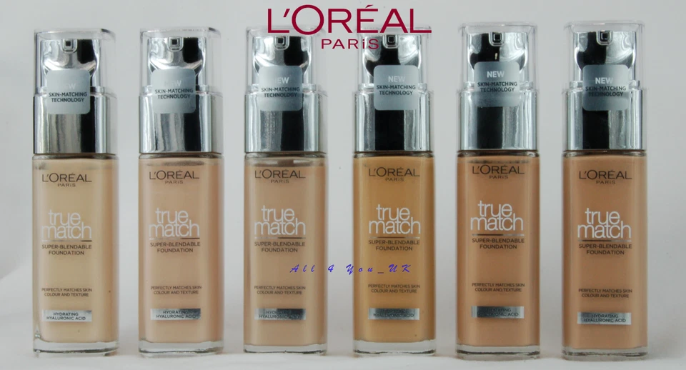 L'OREAL PARIS L'Oréal Paris True Match Liquid Foundation mit Hyaluronsäure 30ml und SP