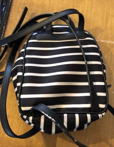 Original Kate Spade Black and White Striped Purse/Backpack
