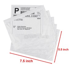 50-2000 Clear Adhesive Packing List Shipping Label Envelopes Pouches 7.5" X 5.5"