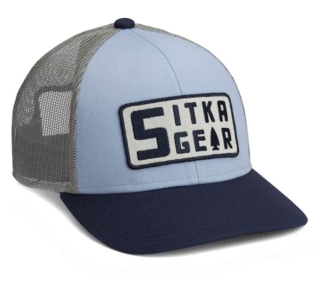 NWT Sitka Gear Bluestone Woodblock Mid Pro Trucker Hat OSFA SnapBack Hunting