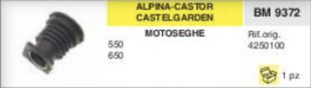 Collettore Aspirazione 4250100 per Motosega Alpina Castor 550 650