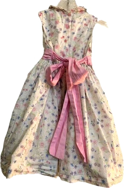 Vestido Polly Flinders FLORAL Talla 4T Rosa Faja Cuello Volantes Faja Rosa Foto 3 de 4