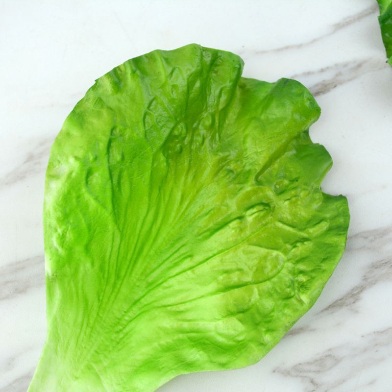 Artificial Lettuce Leaves PVC Material Fake Agriculture Greenhouse