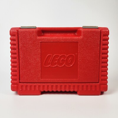VTG 80s LEGO Storage Case Building Toys Colorful Tote Hardcase AFOL Retro Create