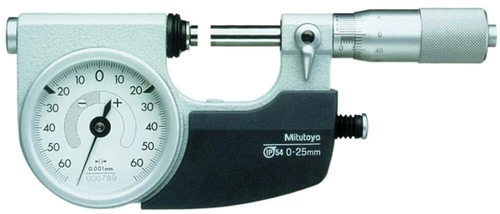 Mitutoyo 510-123 Dial Indicating Micrometer  Ratchet Stop  50-75mm Range