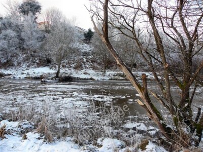 Photo 6x4 Ice floes, Camowen River An Oghmagh Pictured at Cranny c2010