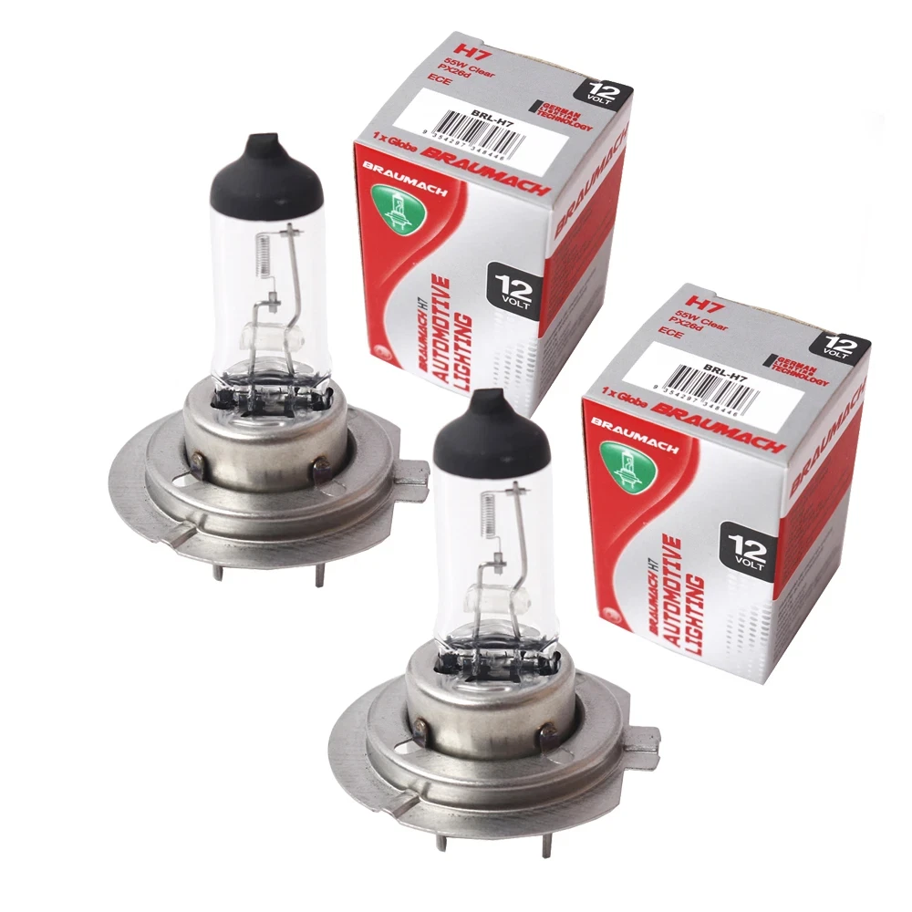 Headlight Bulbs Globes H7 x 2 for Skoda Roomster 5J MPV 1.9 TDI