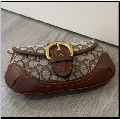 COACH CAN45 Soho Bag 25 In Signature Jacquard Oak Maple Brass