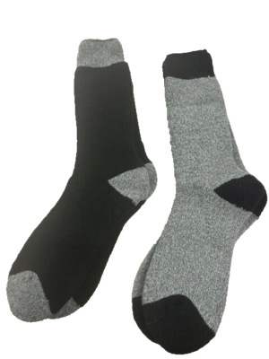 Avalanche The Ultimate Thermal Socks Mens Pack Brush LINING (BLACK,6 -12  )NWOT