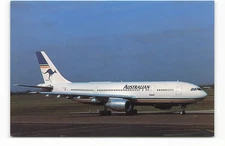 Postcard Airline AUSTRALIAN Airbus A300B4-203 VH-TAD at Sydney AUC1.