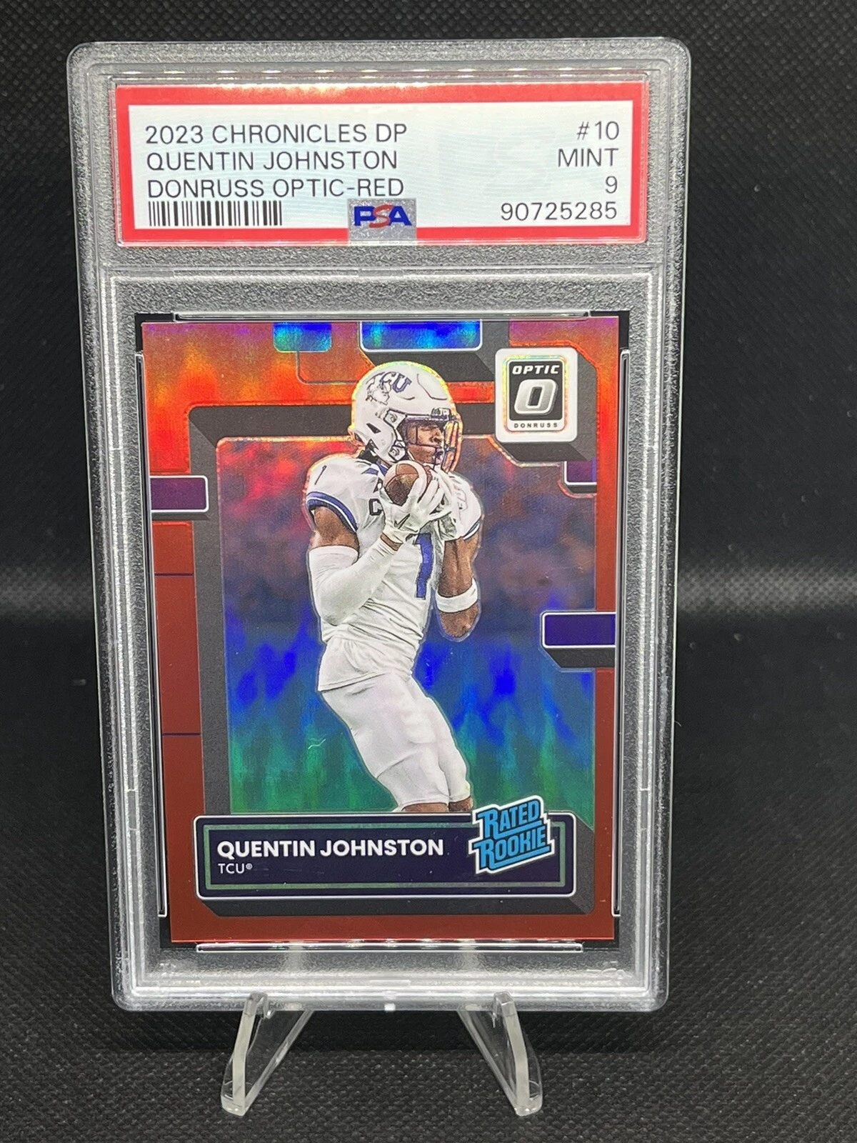 Quentin Johnston Panini Chronicles Draft Picks Donruss Optic #10 Red