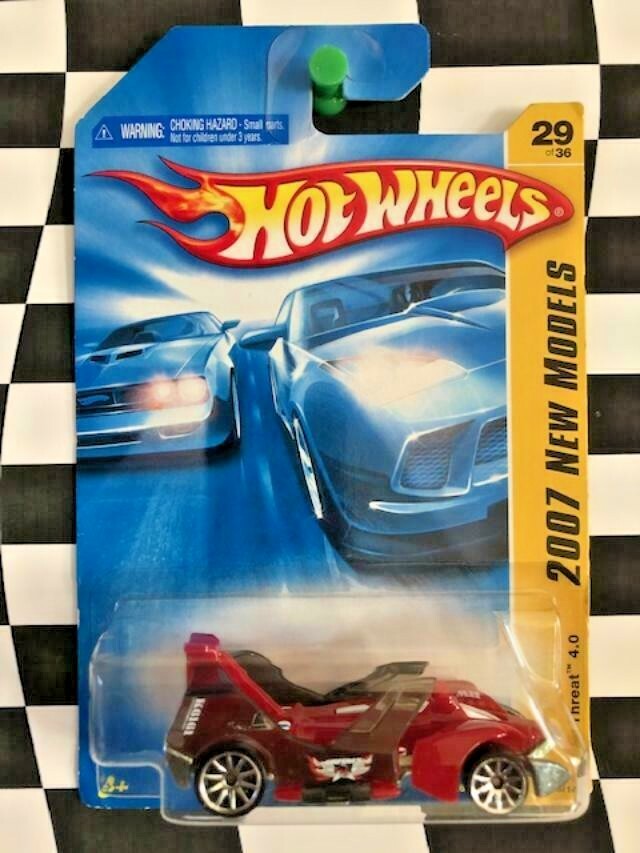 Hot Wheels 2007 New Models First Edition FE 029 Jet Threat 4.0 Red 10sp VAR